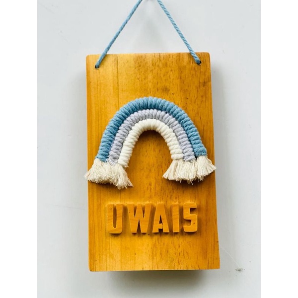 macrame hiasan dinding nama / macrame wall hanging (HD 145)