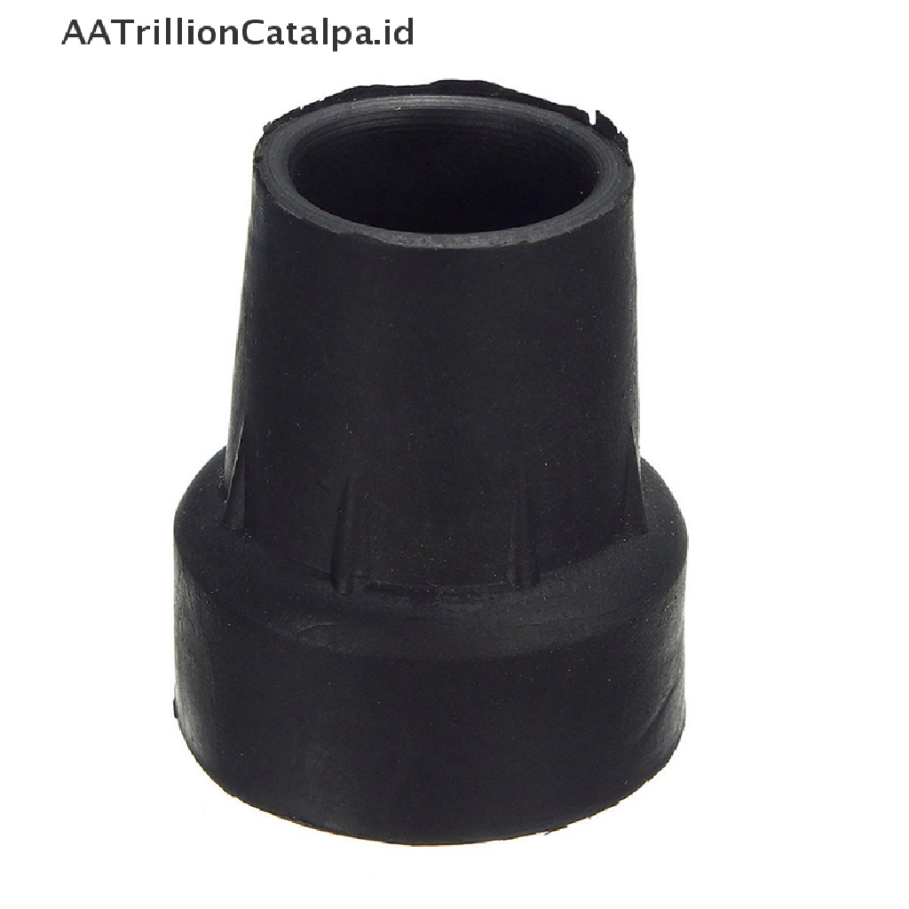 Aatrillioncatalpa 1pc Pad Ujung Tongkat Jalan Bahan Karet Heavy Duty Ukuran 19mm