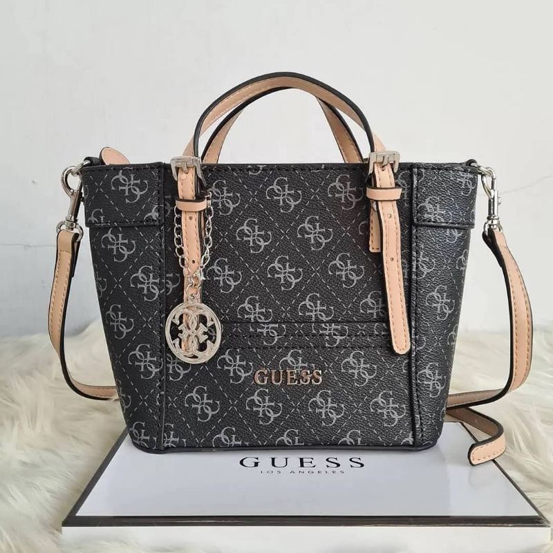 [ready stock] guess handbag delaney mini authentic quality / gs promo tas guess delaney mini logo
