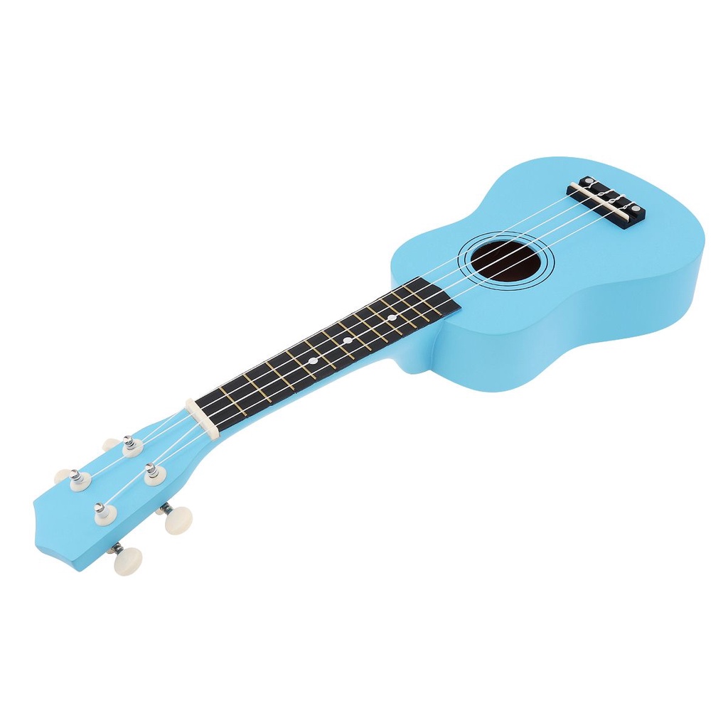 Instrumen Musik Ukulele Soprano Basswood 4 Senar Ukuran 21 Inci 5 Warna Murni