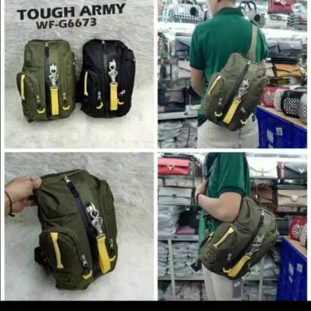 Tas selempang pria slingbag tough army 6673 ORIGINAL import