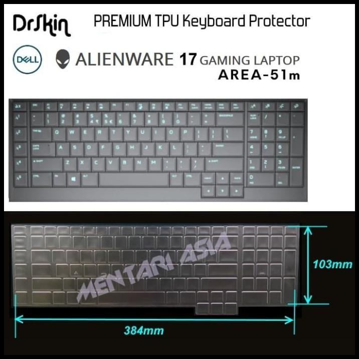 Keyboard Protector Dell Alienware 17 Area-51M - Drskin Premium Tpu