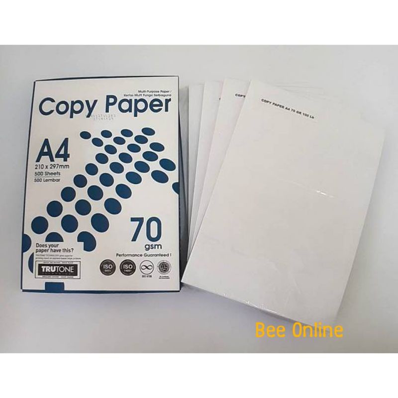 

HVS 70 GR COPY PAPER A4 ECERAN Isi 100 lembar