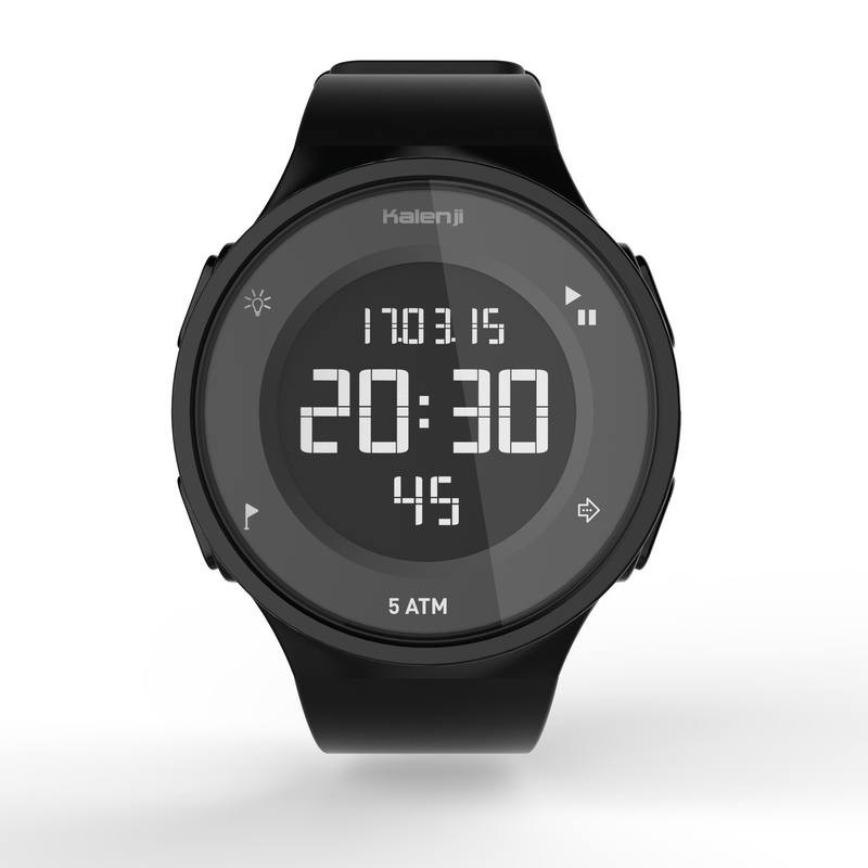 KALENJI W500M Jam Tangan Digital Timer Olahraga Lari Tahan Air Original