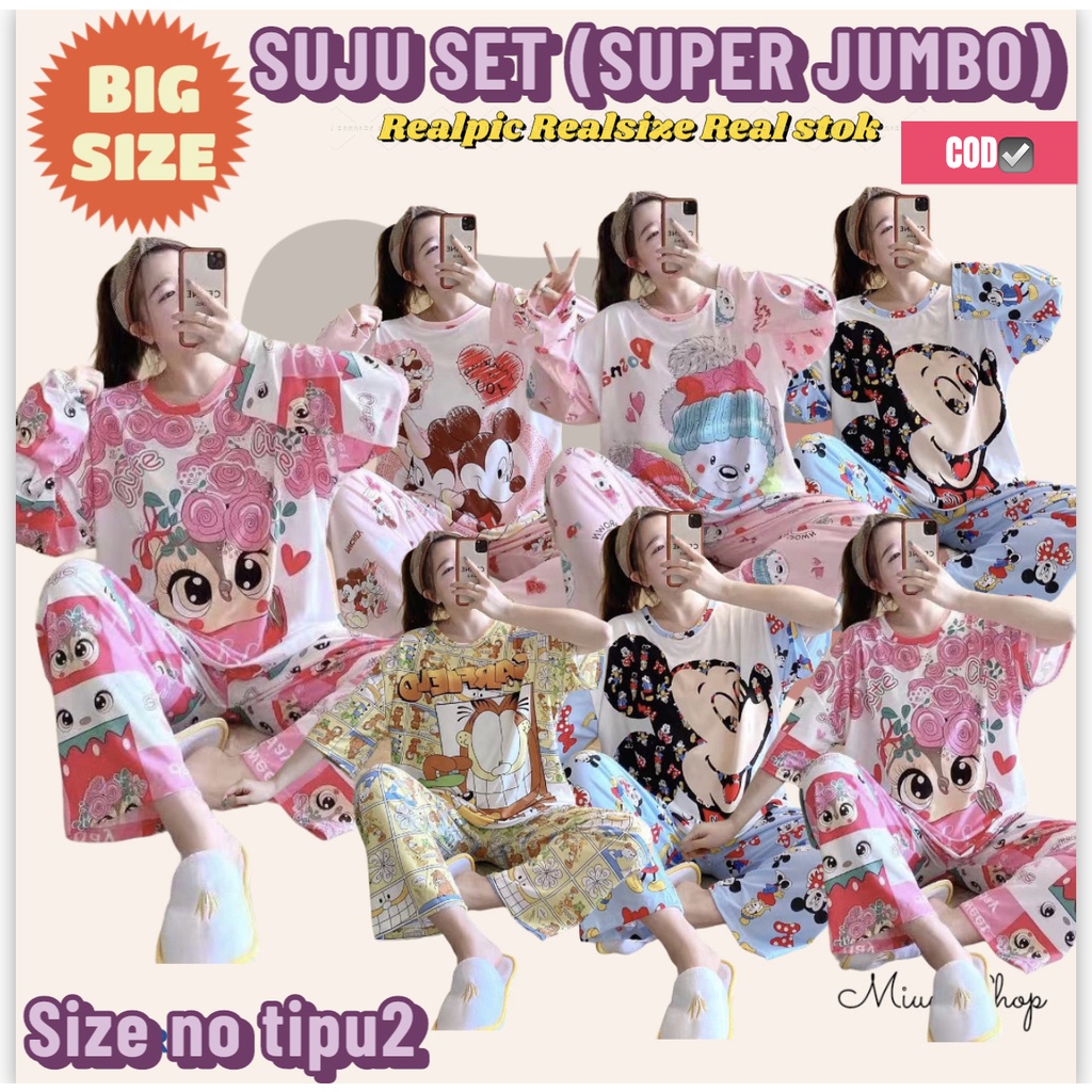BAJU TIDUR OVERSIZE SUPER JUMBO HIJAB MUSLIM  MSTYLE KOREA ORIGINAL IMPORT CINA WANITA IBU HAMIL COD