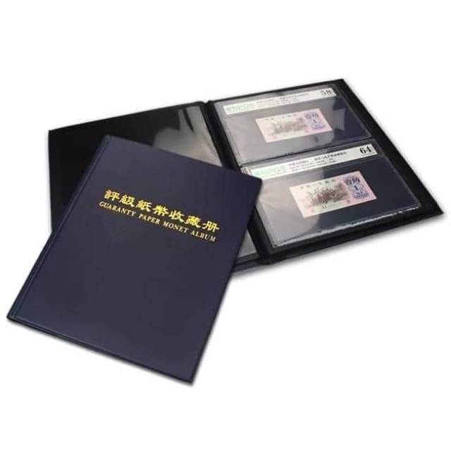 Album uang kertas PMG Hitam Bolak Balik Isi 40
