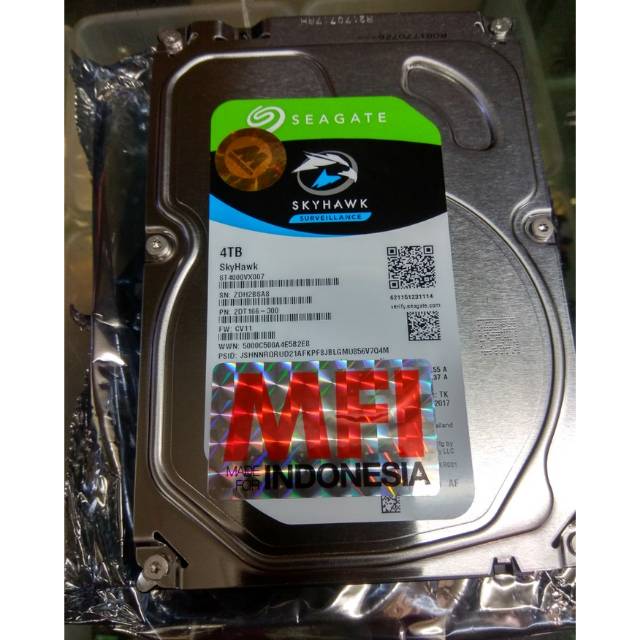 Hdd 4tb harddisk seagate sky hawk 4tb mfi garansi resmi 3tahun ganti baru