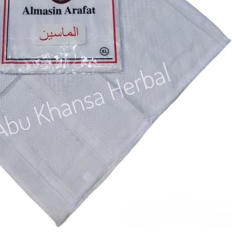 ✾ Sorban Almas Arafat Putih Polos - SORBAN SAJA ۝