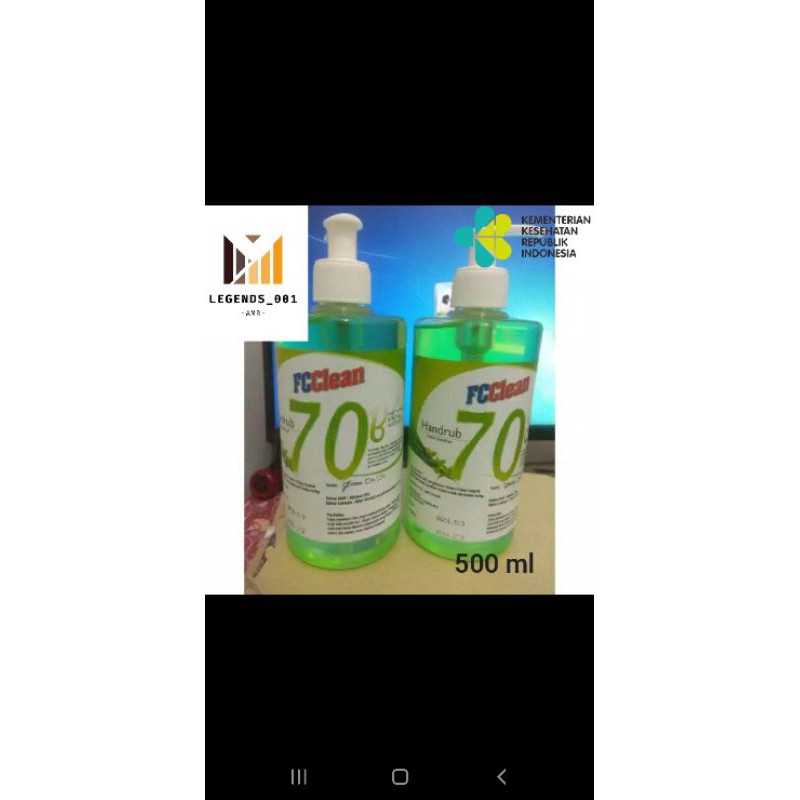 HANDRUB 500 ML FC CLEAN