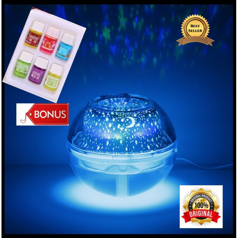 Air Humidifier Aromatherapy LED Projection Lamp 500ml - K-H160