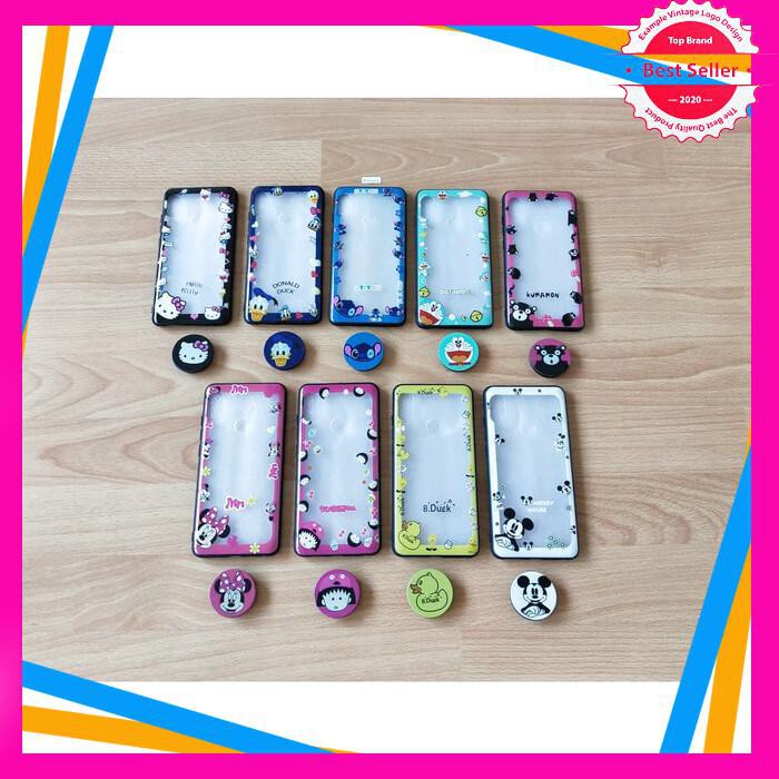 FUZE CASE CARTOON + POP SOCKET XIAOMI REDMI NOTE 5 NOTE 5 PRO