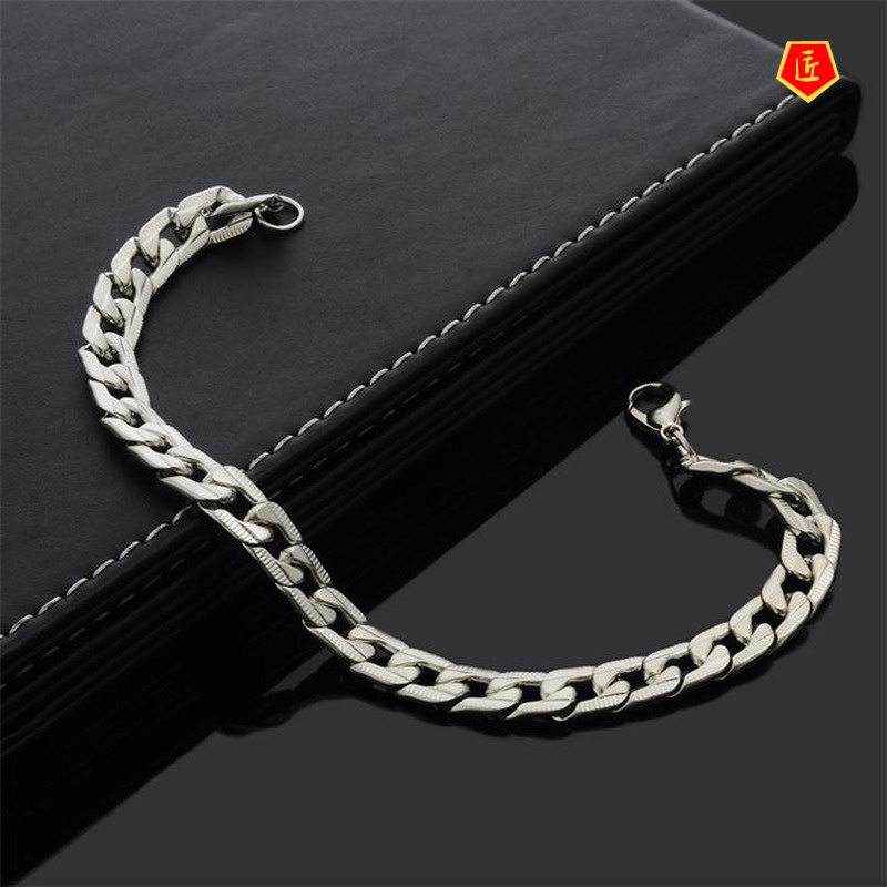 [Ready Stock]Exaggerated Personalized Thick Chain Men's Bracelet