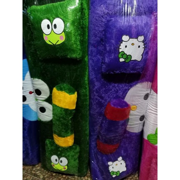 kasur lipat rasfur bulu karakter tilam busa motif karakter