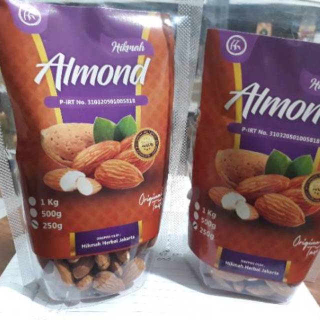 

Kacang Almond Matang Panggang Roasted 250gr