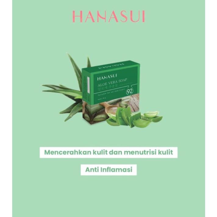 Sabun hanasui Aloevera soap 60 gram