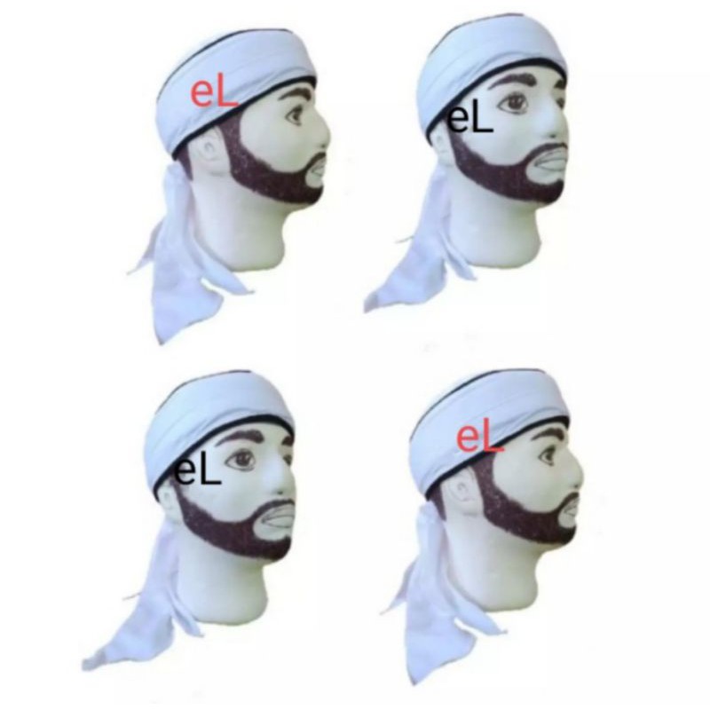 imamah kupluk peci iket kepala blangkon udeng Jawa Sunda size dewasa warna putih polos