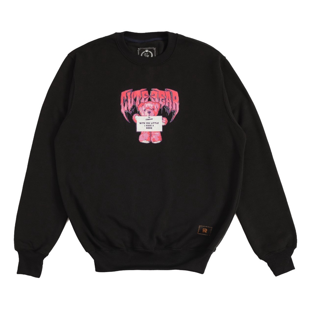 Sweater Crewneck THE BODY black Sweatshirt Pria Wanita Top Quality