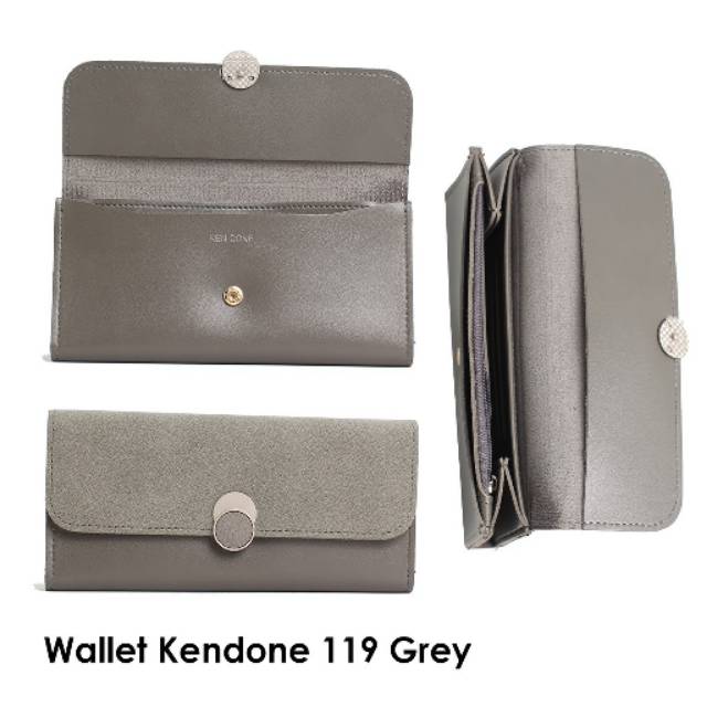 Dompet wanita GIORGIO AGNELLI - WALLET KEN DONE – 119 Grey