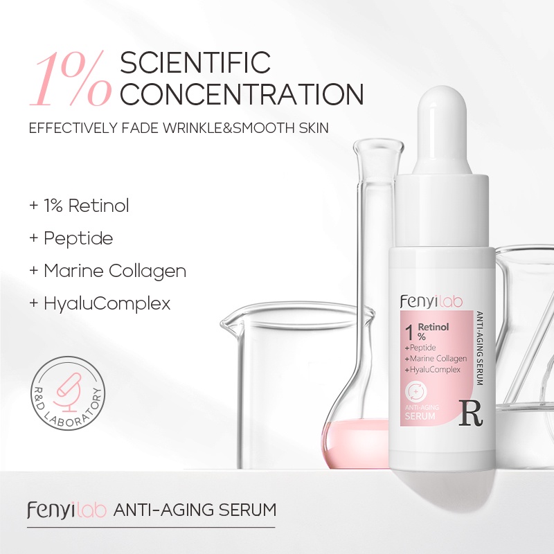 Fenyi Lab 1% Retinol Serum Anti Penuaan Esensial Kolagen Memudarkan Kerutan 17ml