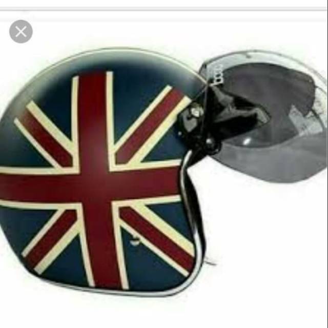 Helm Retro Bogo Sada Fino England Bendera Inggris Original