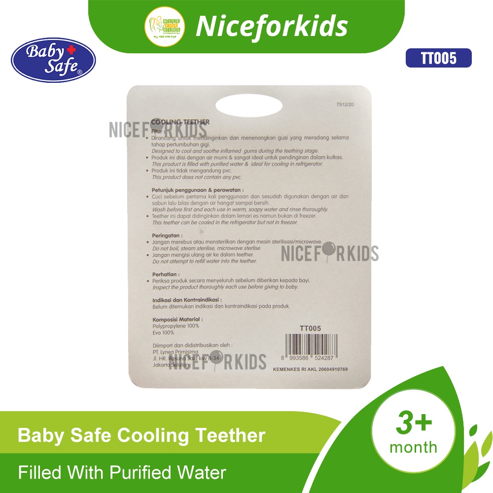 Baby Safe Cooling Teether TT005 / Gigitan Bayi