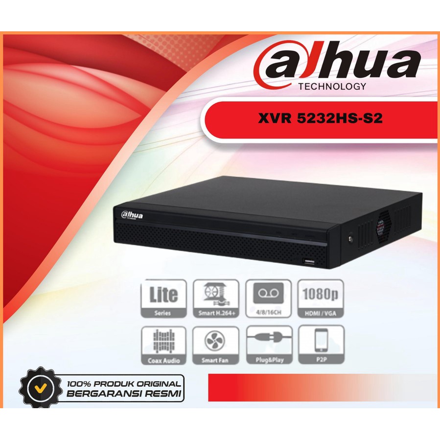 DVR XVR DAHUA 5232AN-S2 32CHANEL