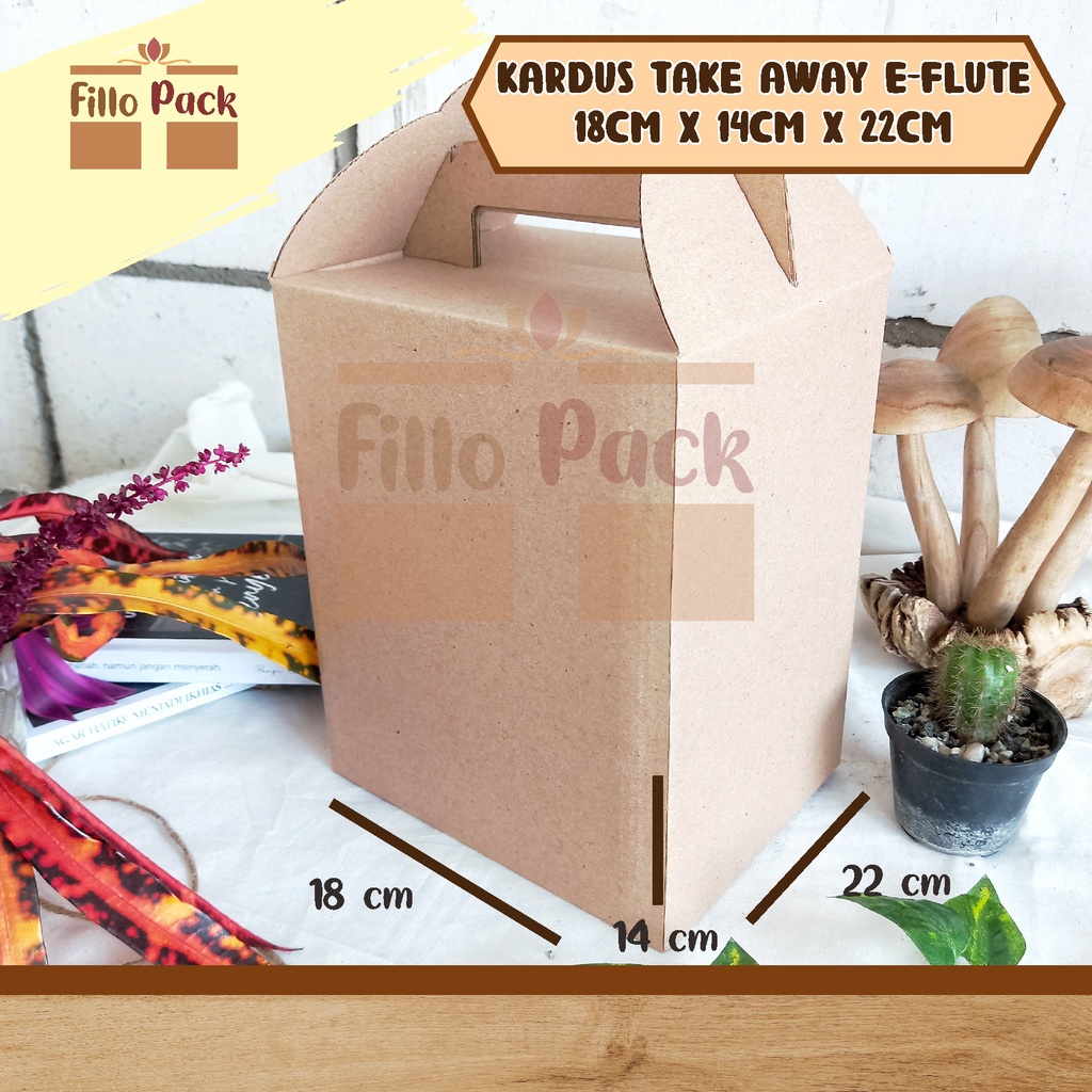 

kardus jinjing e-flute 18x14x22/kardus take away/kardus kado/kardus hampers jinjing/kardus ulang tahun