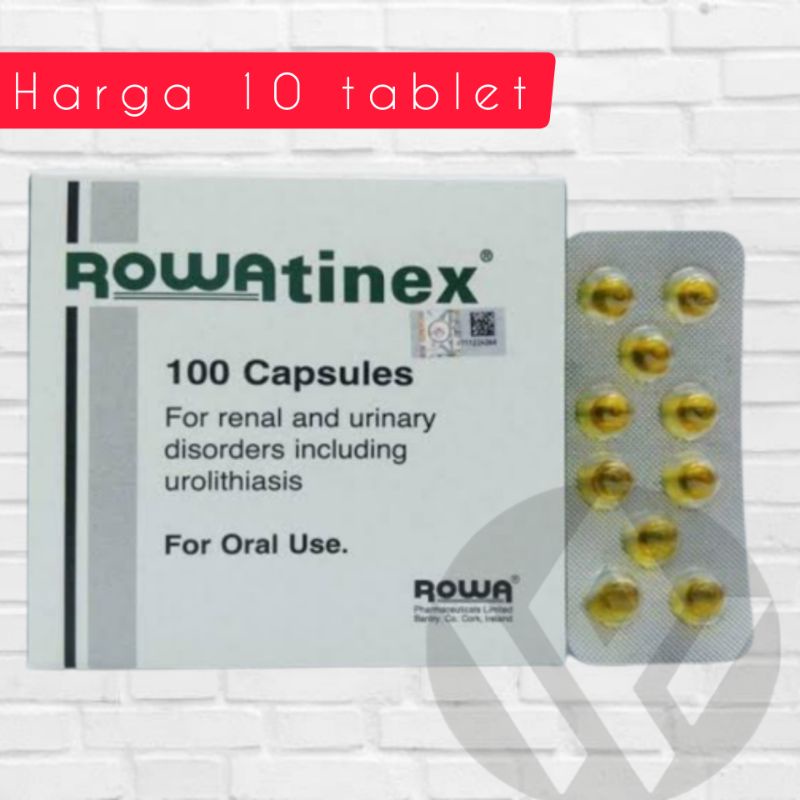 Rowatinex isi 10 tablet untuk urolithiasis kucing anjing