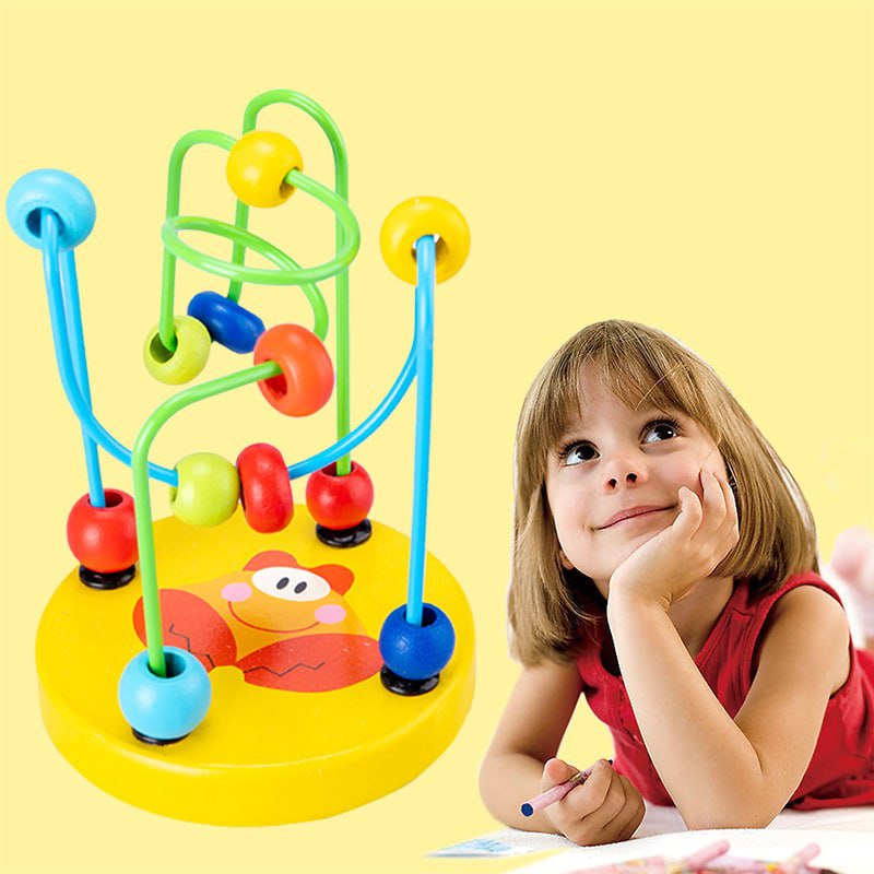 [ Giggel ] Mainan Edukasi MINI ROUND BEADS / Wire Beads Maze Game / Mainan alur kawat kecil / Mainan Kayu Montessori Anak