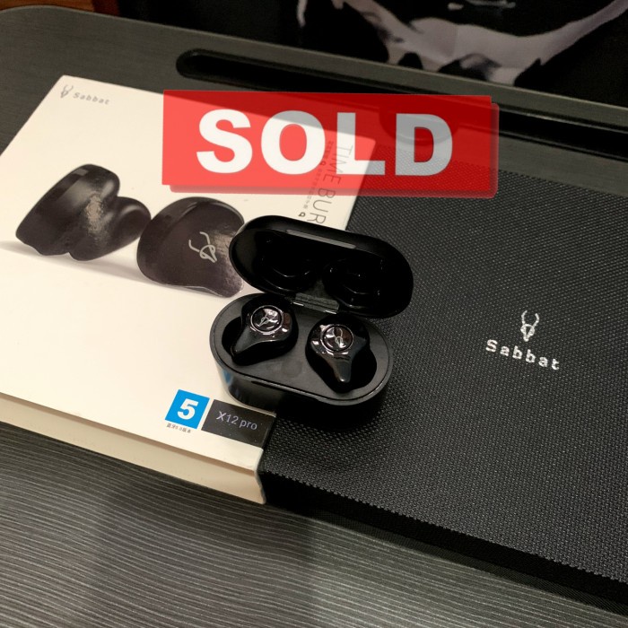 Earphone - Sabbat X12 Pro Tws Earphone Full Black