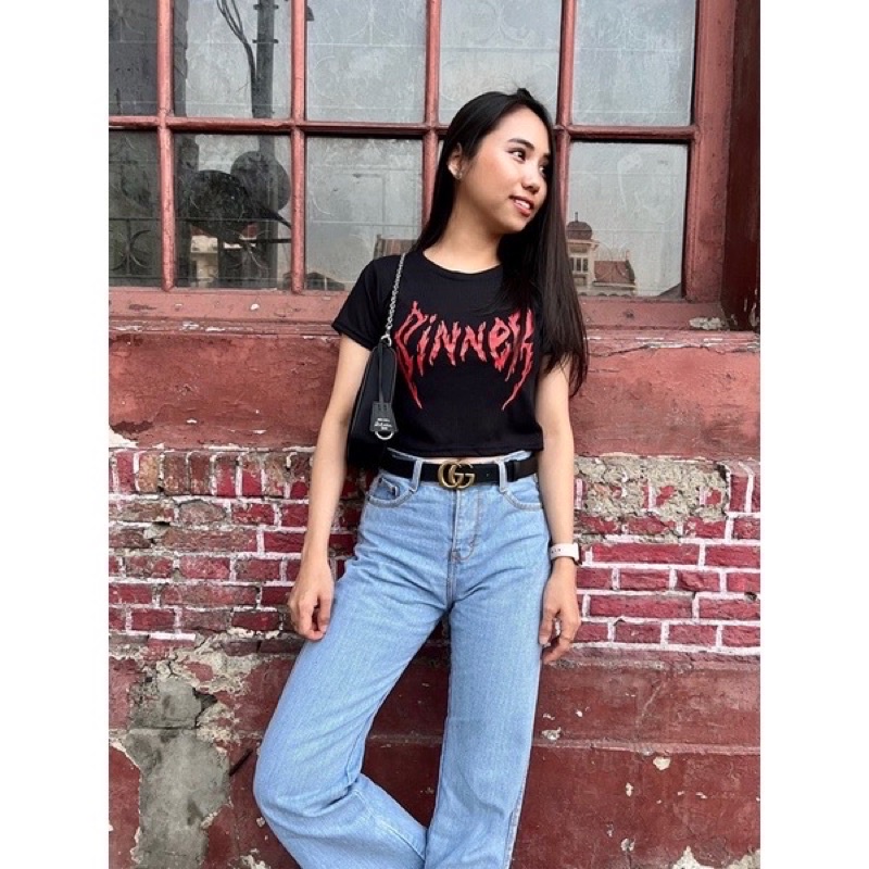 Crop Top Wanita Sinner Rib (LD 88, P 40)