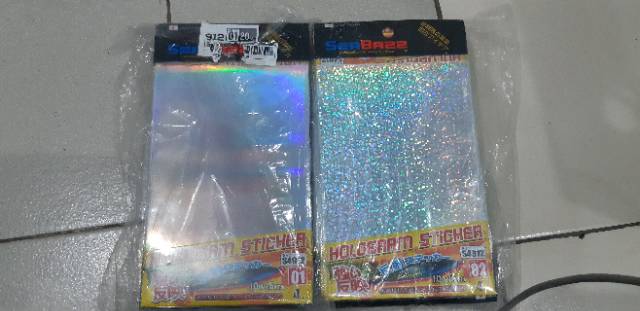 Stiker hologram sisik ikan 3D 1pack