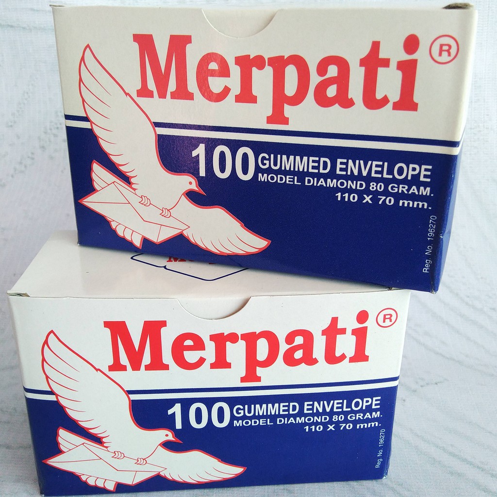 

Merpati Amplop Putih Kecil Tanpa Lem 1 Pak Isi 100