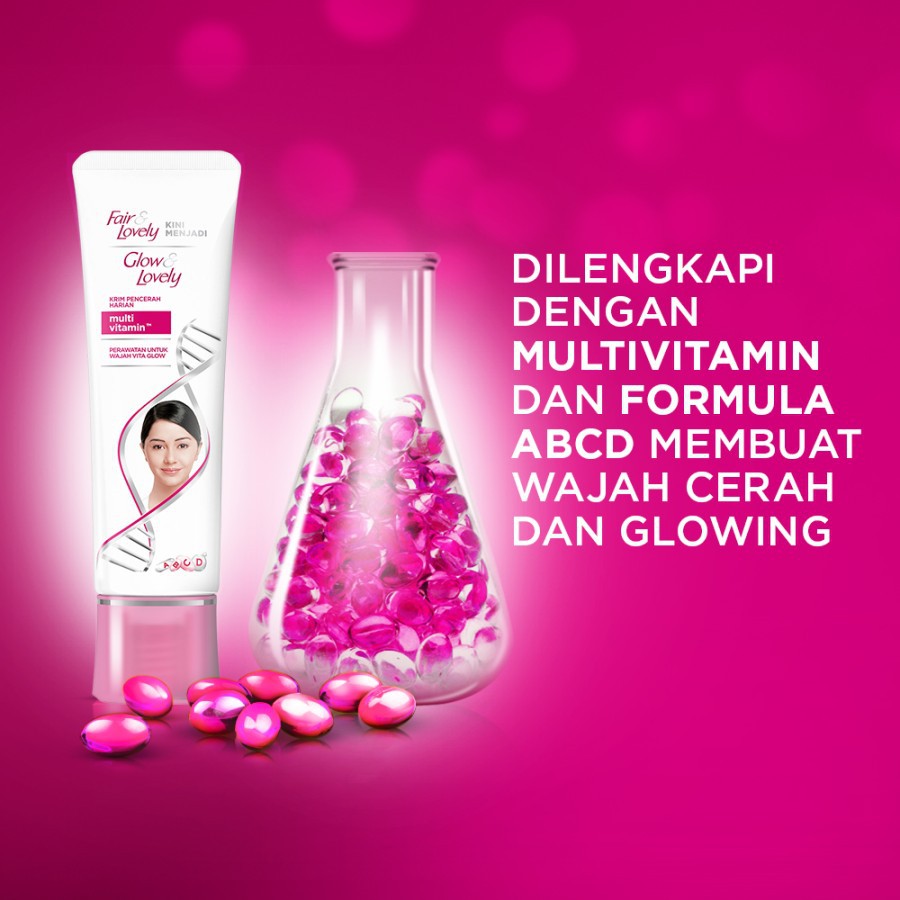 ★ BB ★ Fair &amp; Lovely Krim Pencerah Harian 23gr - 46gr - Glow &amp; Lovely - Glow and Lovely - Fair and Lovely