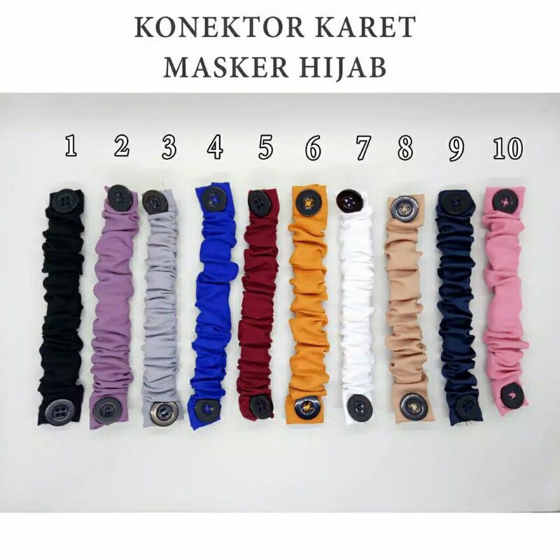 Pengait / Konektor Masker Hijab Pengait Masker Hijab
