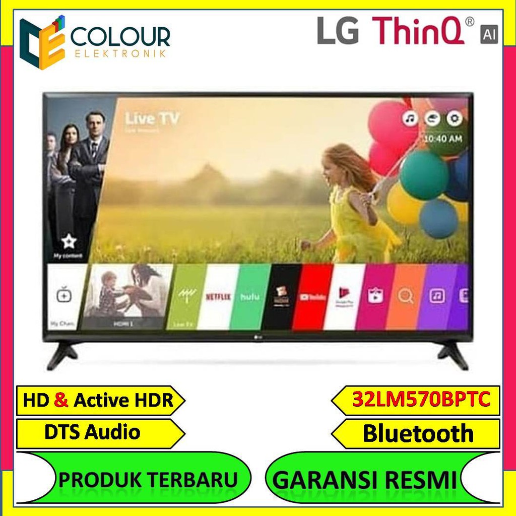 Lg 32lm570bptc Smart Tv Hd Lg 32 Inch 32lm570 Hdr Bluetooth Shopee Indonesia