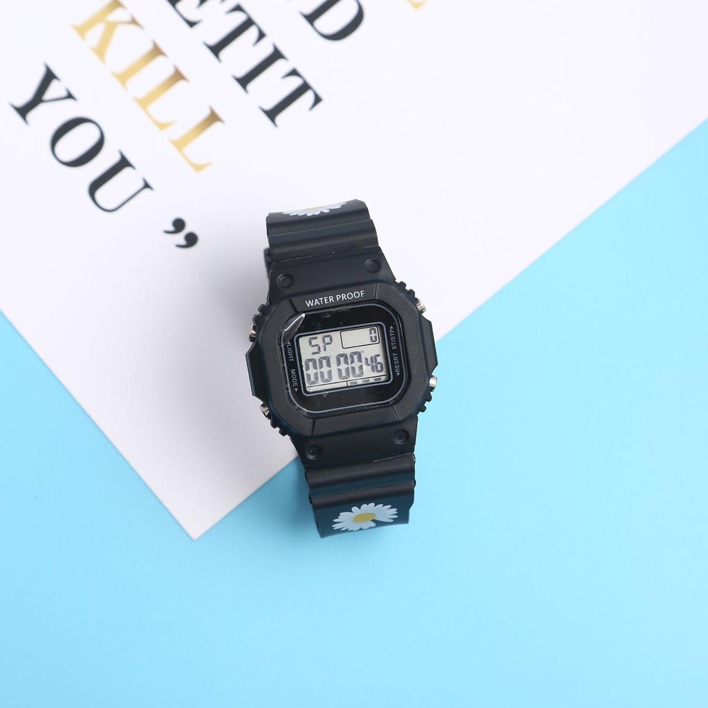 ✅COD [BBS] JAM TANGAN DIGITAL RUBBER PRIA / WANITA / ANAK ANAK / REMAJA KARET RUBBER SPORT LED  SPORT  MOTIF BUNGA DAN POLOS