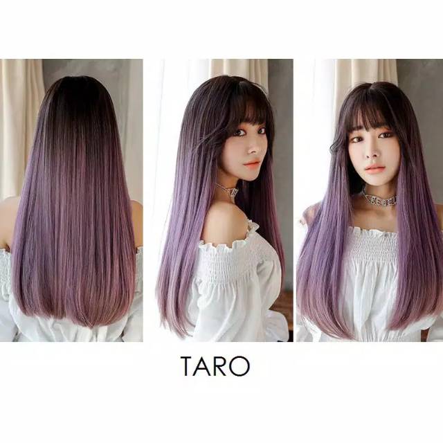 [GRATIS HAIRNET] Wig Gradasi Taro / Light Tea / Honey Pudding / Chocolate