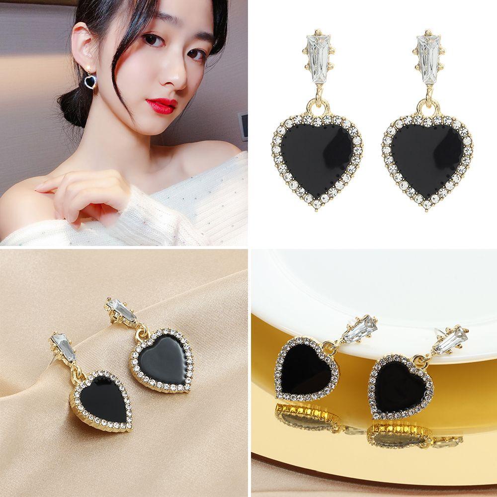 Nanas Berlian Imitasi Geometris Drop Earrings Kepribadian Perhiasan Elegan S925 Anting Geometris