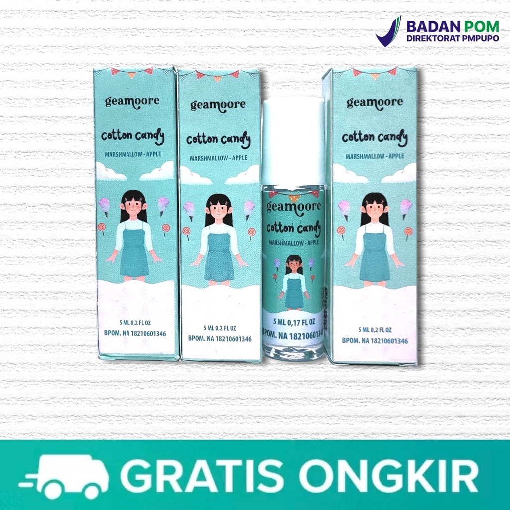 [FREE ONGKIR] Geamoore Parfum Addicted Series Cotton Candy Non Alcohol Sudah BPOM Bisa COD