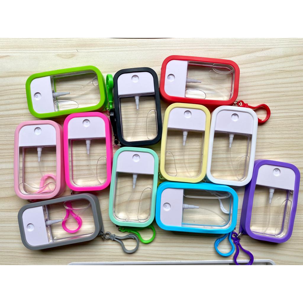 GROSIR BOGOR | [VERSI 2] Botol Spray Square Hand Sanitizer SUDAH TERMASUK ISI HAND SANITIZER/Souveni