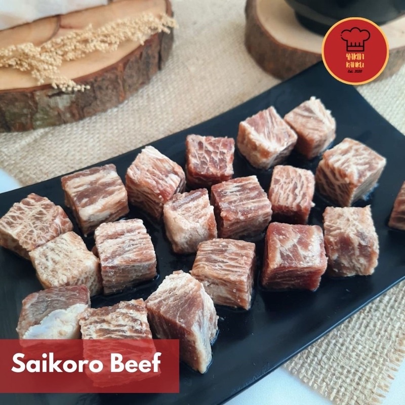 

Saikoro Beef Wagyu Meltique Cubes High Quality 250 gr / Daging sapi / Daging Grill BBQ