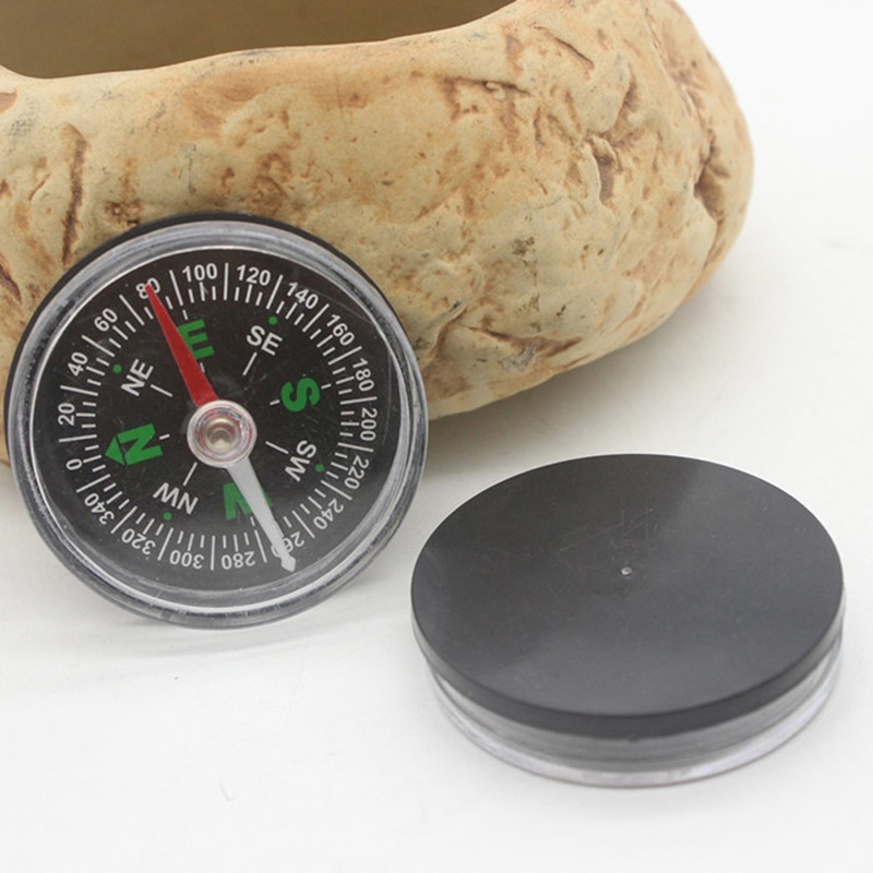 【Theredsunrisesiwy.id】Portable Mini Precise Compass Practical Guider Survival Button Design Compass