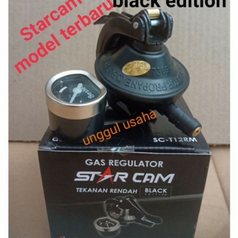 Regulator gas STARCAM SC-T12RM pengaman pakai meteran tuas pengunci