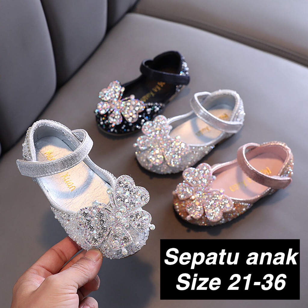 (LOLI-JKT) SP-KP77 SEPATU BLINK IMPORT BUTTERFLY UNIK 3 WARNA 21-36