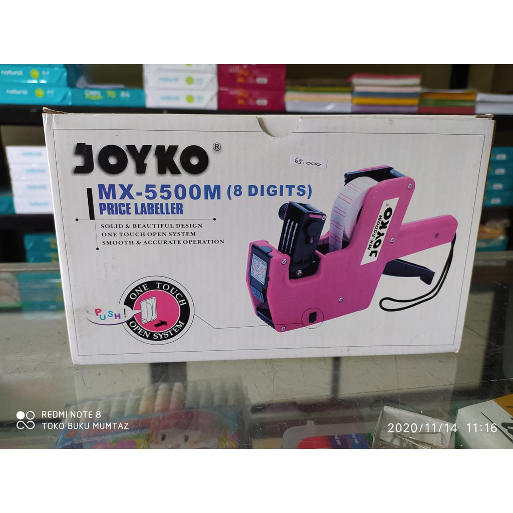 

Mesin Label Harga Joyko 1 Baris 8 Digit Price Labeller MX5500