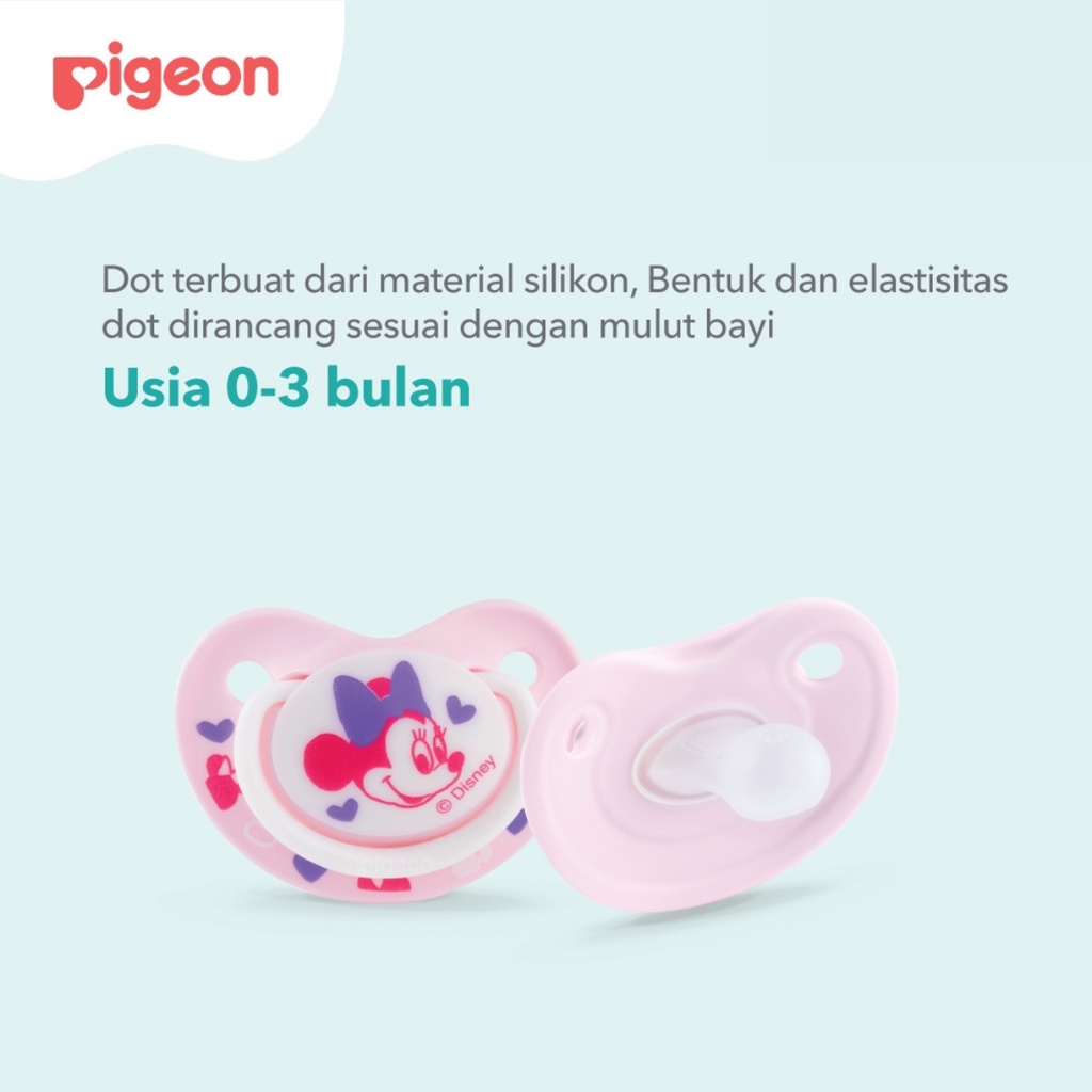 Pigeon Pacifier FunFriend Minnie Mouse Size S 0 - 3 Bulan