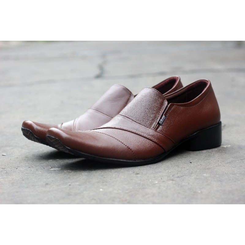 Sepatu Pantofel Pria Kulit Asli anak laki-laki Casual Murah Pendek Kerja Kantor Pesta Formal Dinas Original 100% AR ARMOR