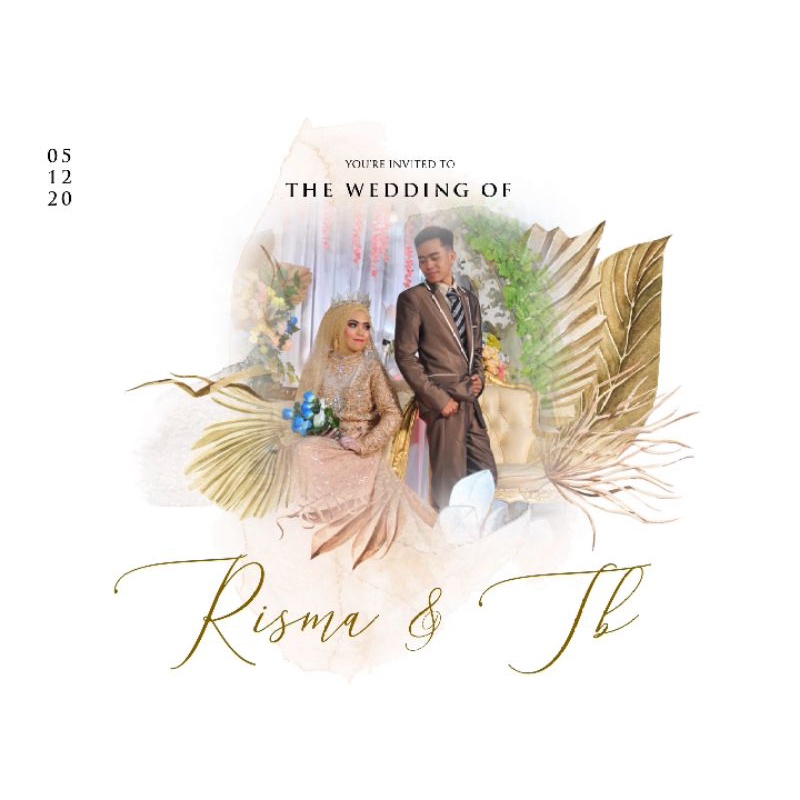 Undangan Video Pernikahan Digital Premium Pakai Foto Kode 0021