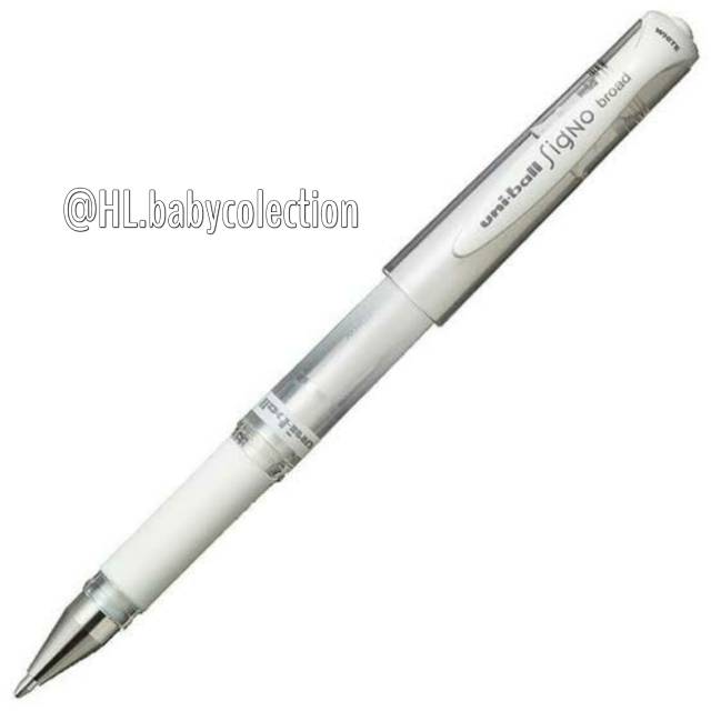

UNI-ball Signo pen white , gold , silver